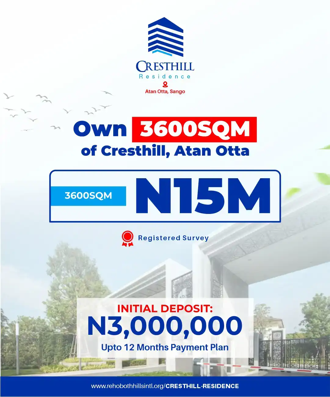 CRESTHILL ACRE - NOW SELLING