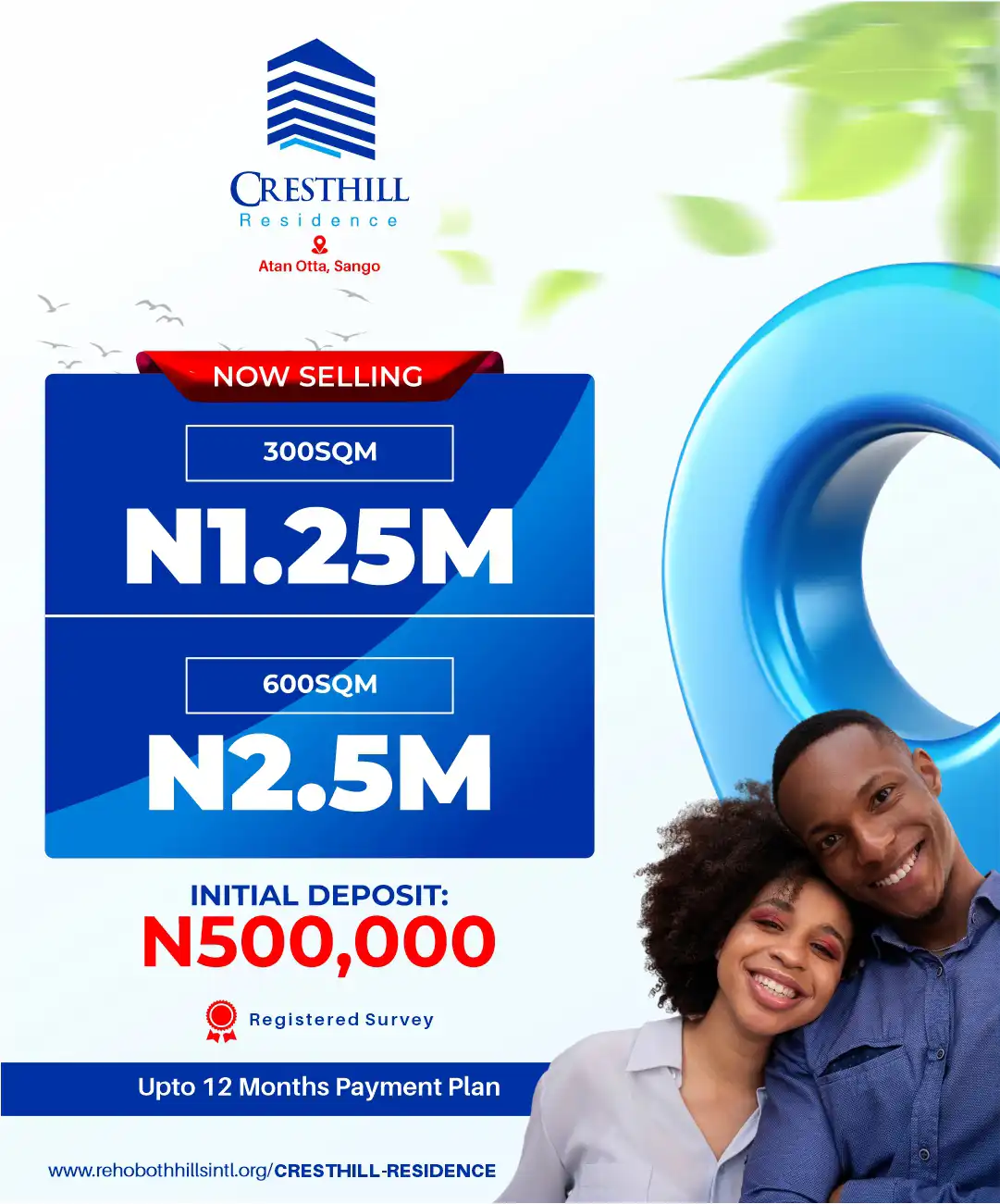 CRESTHILL NOW SELLING